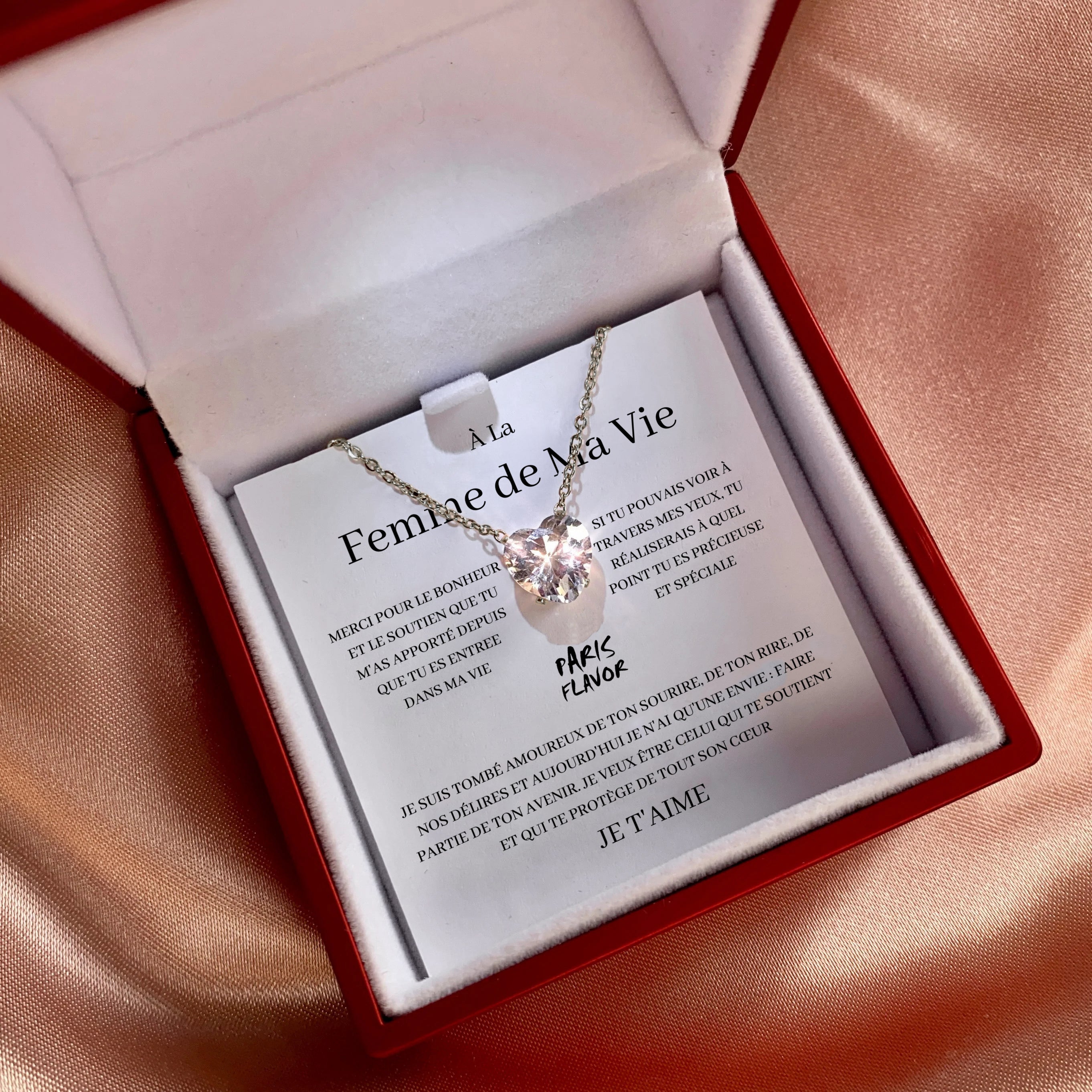 Coffret Collier « À la Femme de Ma Vie »