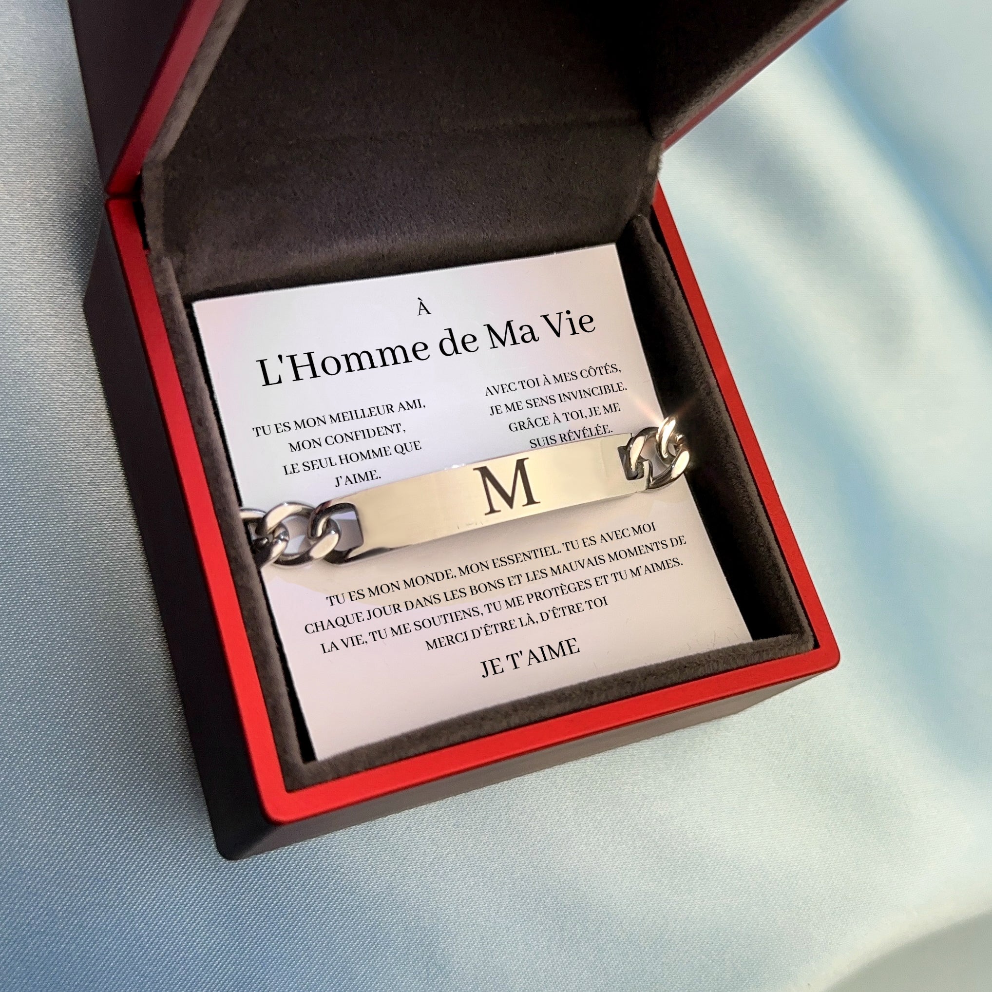 Bracelet box “To the Man of My Life” 