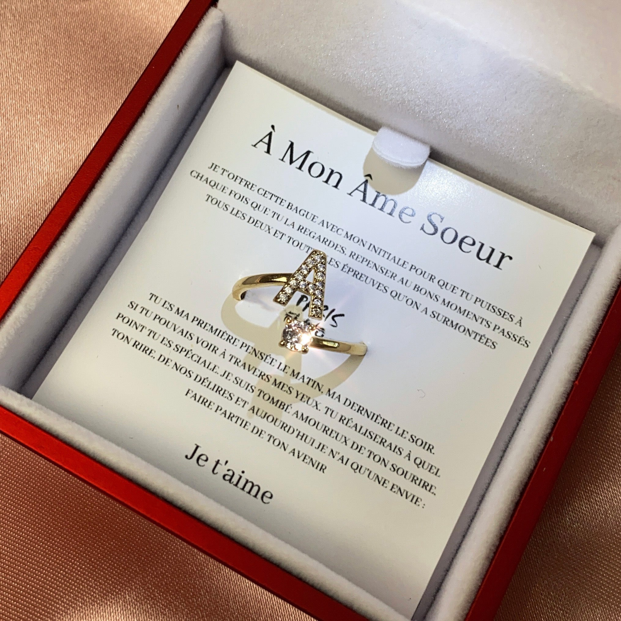 "To My Soul Mate" Ring Box