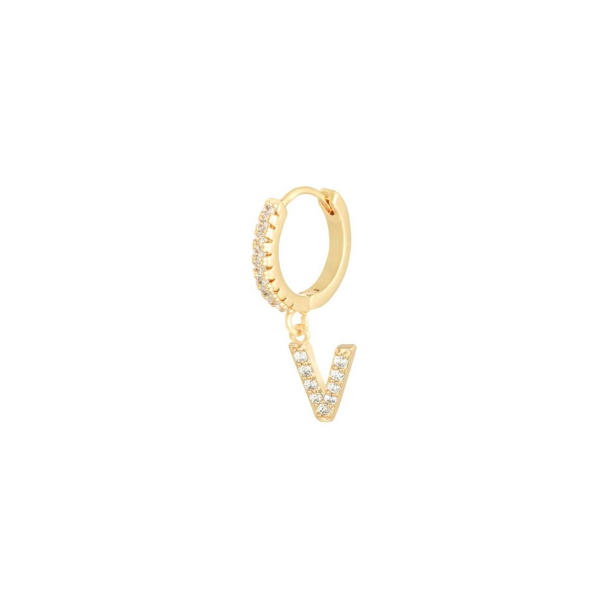 Boucle d'Oreille Initiale Paris Flavor V 